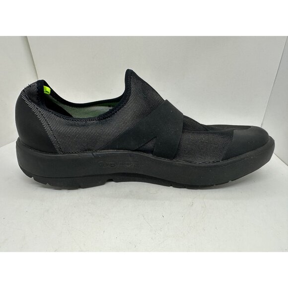 Oofos Oomg Mens Shoes Size US 10.5 EU 43.5 Black Fibre Low Slip-On Style main image 10